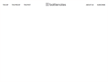 Tablet Screenshot of bottlenotes.com